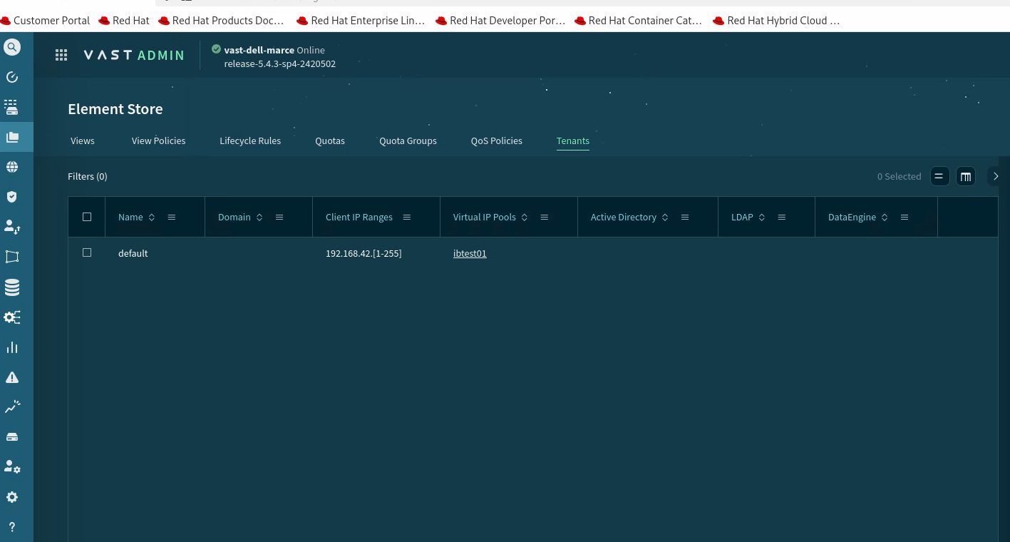 VAST Tenant Configuration
