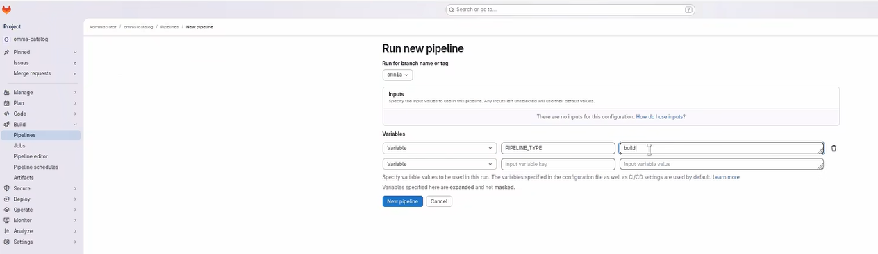 GitLab Build Manual Configuration